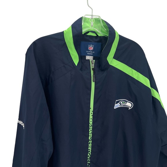 Seahawk Reebok NFL On Field men’s lightweight jacket - Picture 1 of 11